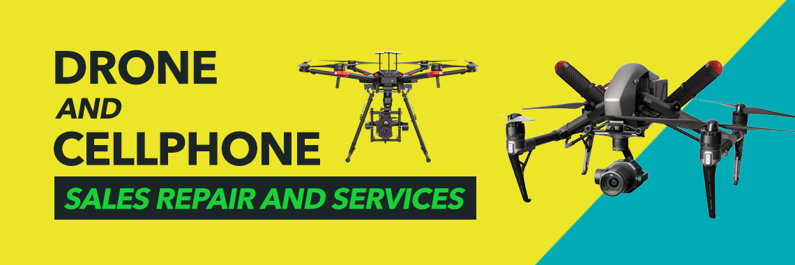 Front Banner Drone and Cellphone Repair